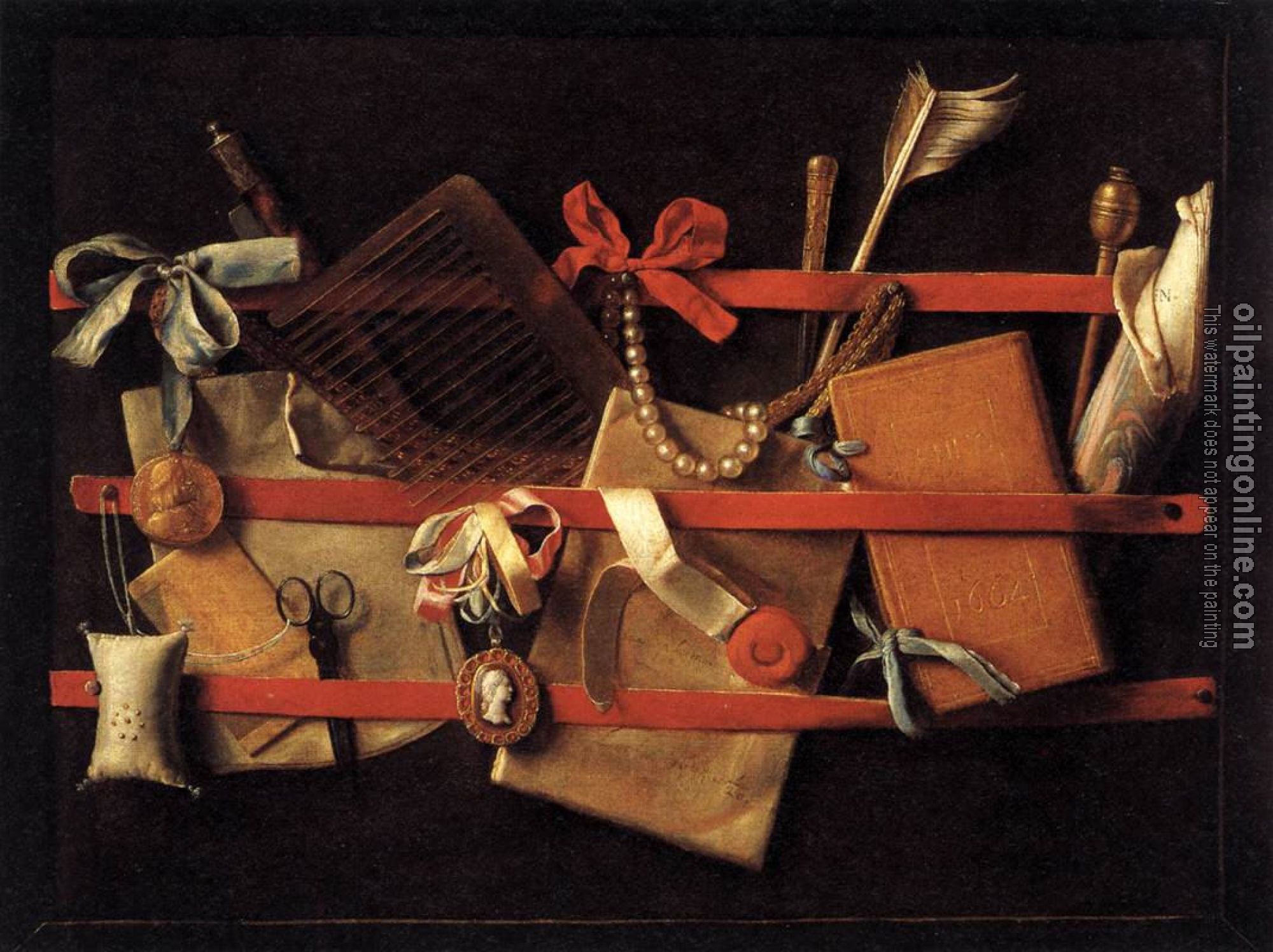 Samuel van Hoogstraten - Tromp-l'oeil Still-Life